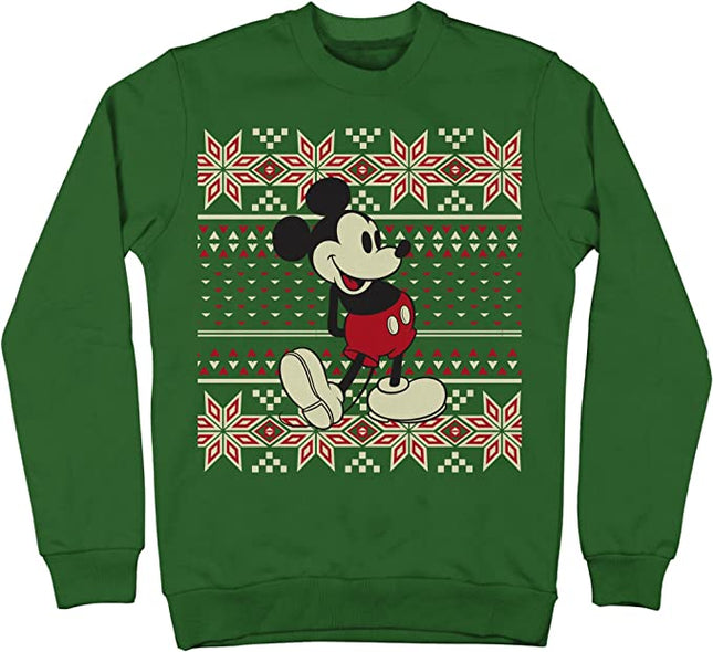 Mickey Mouse Classic Snowflake Patterns Ugly Sweater