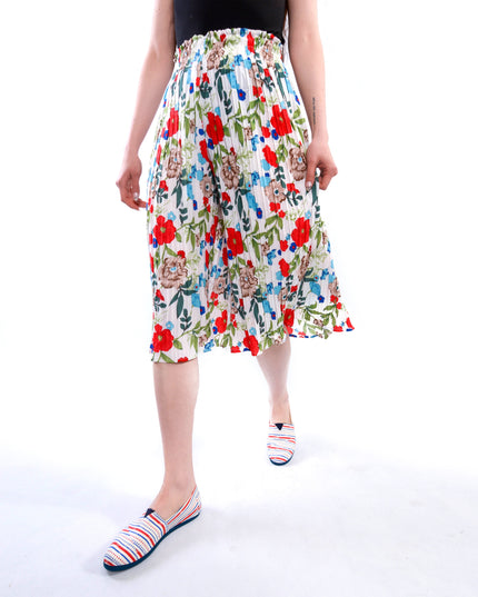 Hvide Bukser med Folder