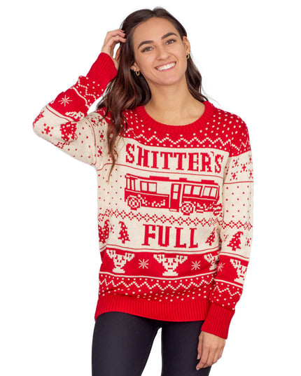 Women's National Lampoon's Shitter's Full Christmas Sweater