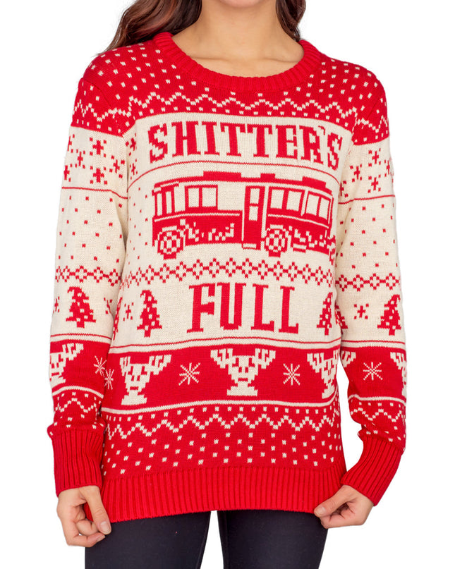 Women's National Lampoon's Shitter's Full Christmas Sweater
