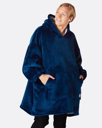 HappyHoodie Marineblå til Voksne - Ensfarvet Stil