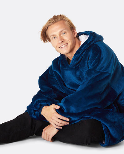 HappyHoodie Navy for Adults - Solid Color Style