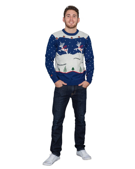 Step Brothers Prancing Reindeer Ugly Christmas Sweater