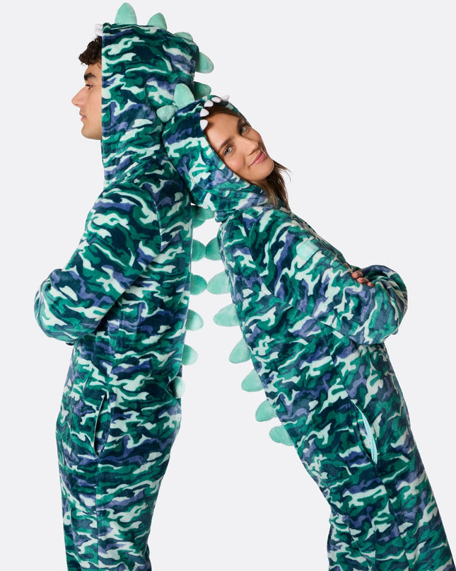 Men's Dinosaur Halloween Onesie for Roaring Fun