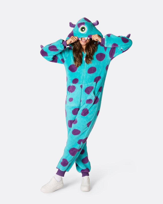 Women's Monster Onesie for Halloween Comfort and Fun