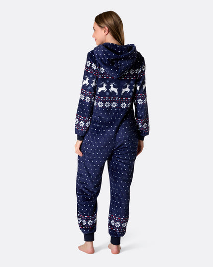 Blue Christmas Onesie for Women