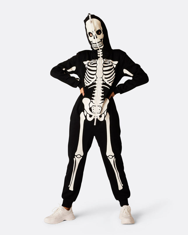 Womens Skeleton Halloween Onesie