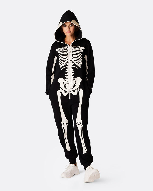 Womens Skeleton Halloween Onesie