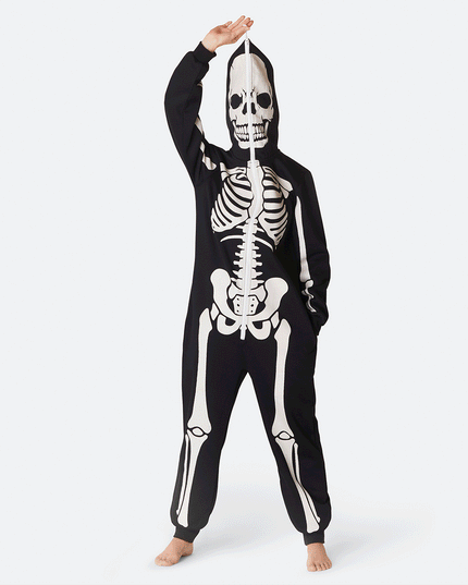 Women's Skeleton Halloween Onesie