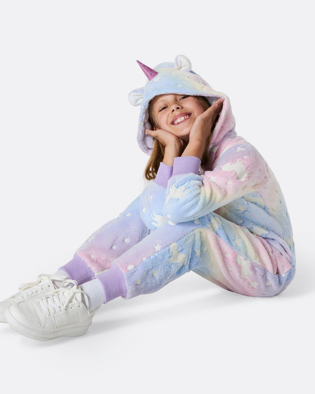 Kids' Unicorn Onesie for All-Year Comfort