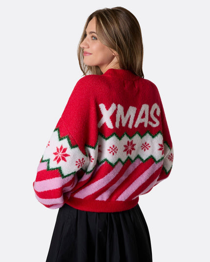 Women's Merry Xmas Oversized Christmas Sweater