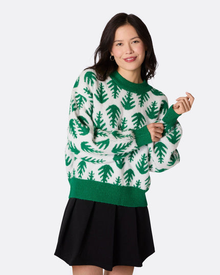 Women's Christmas Trees Oversized Christmas Sweater