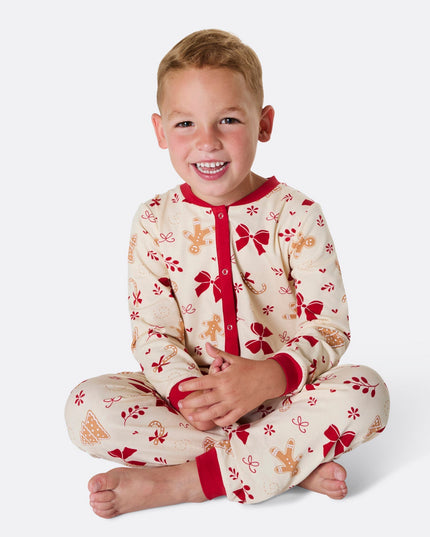 Gingerbread Overall Pajamas for Kids