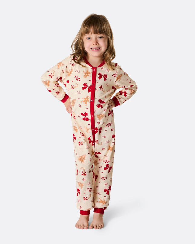 Børns ingefærbrød overall julepyjamas