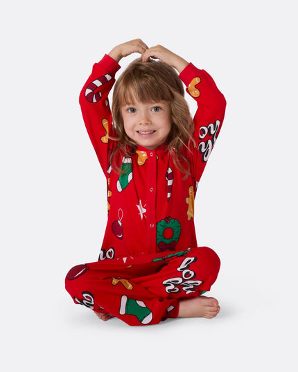 Kids' Red Hohoho Overall Pyjamas