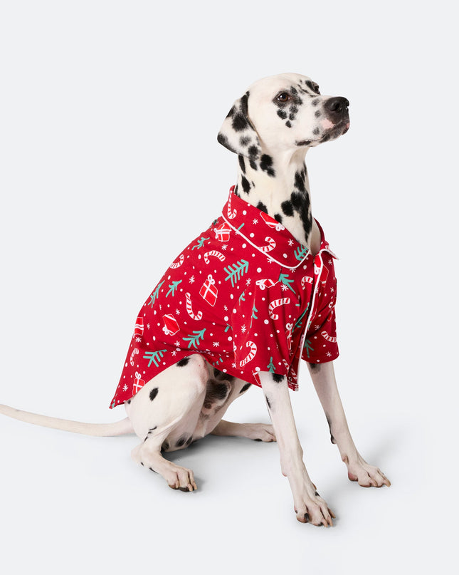 Red Christmas Pajamas for Dogs