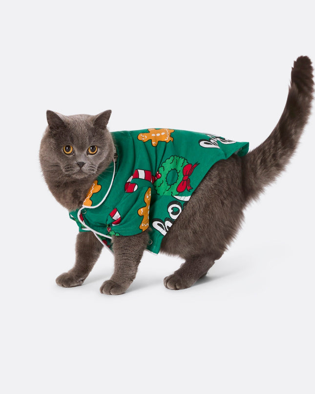 Cats' Green Hohoho Christmas Pyjamas