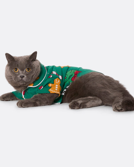 Cats' Green Hohoho Christmas Pyjamas