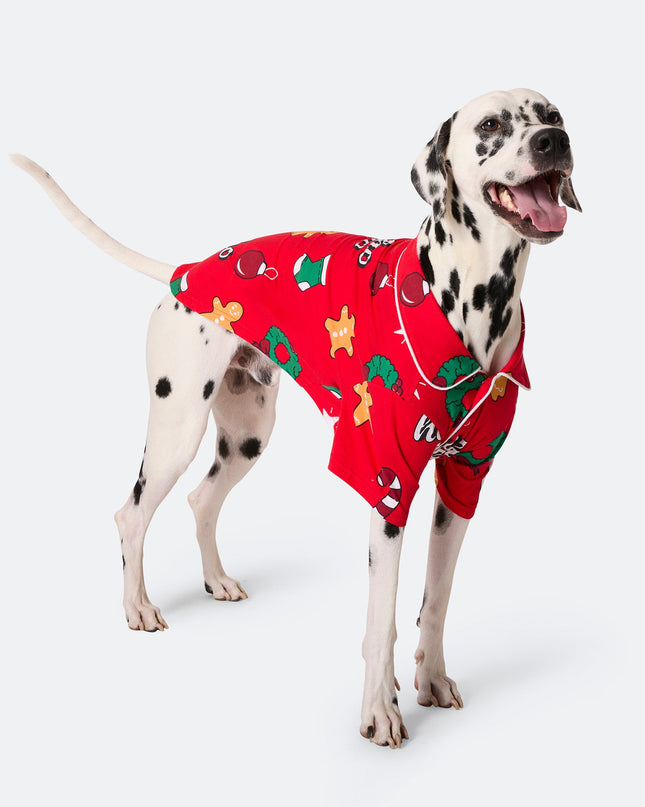Red Hohoho Christmas Pajamas for Dogs