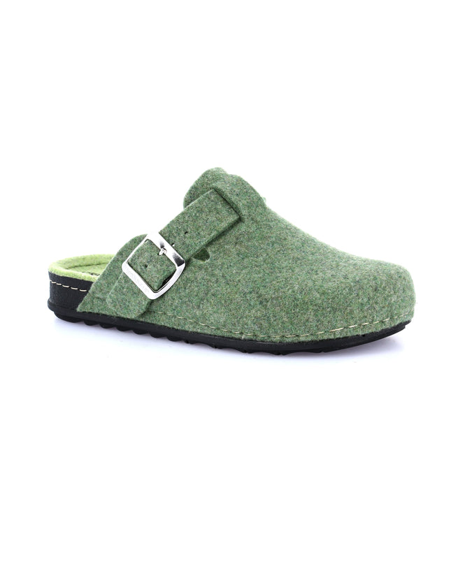 Grünland PILA Women's Slippers - Verde Mela | Festive Green Comfort