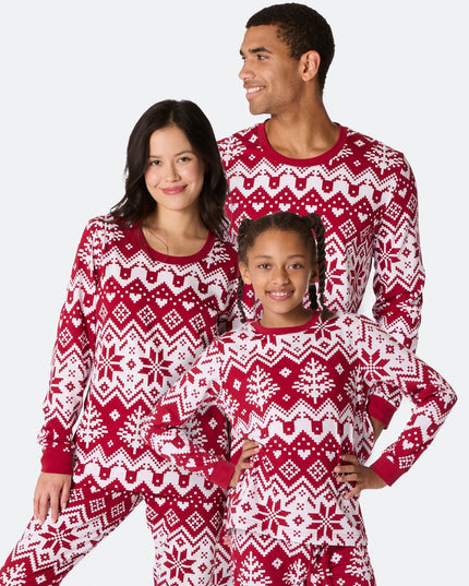 Red Knit Christmas Family Pyjamas