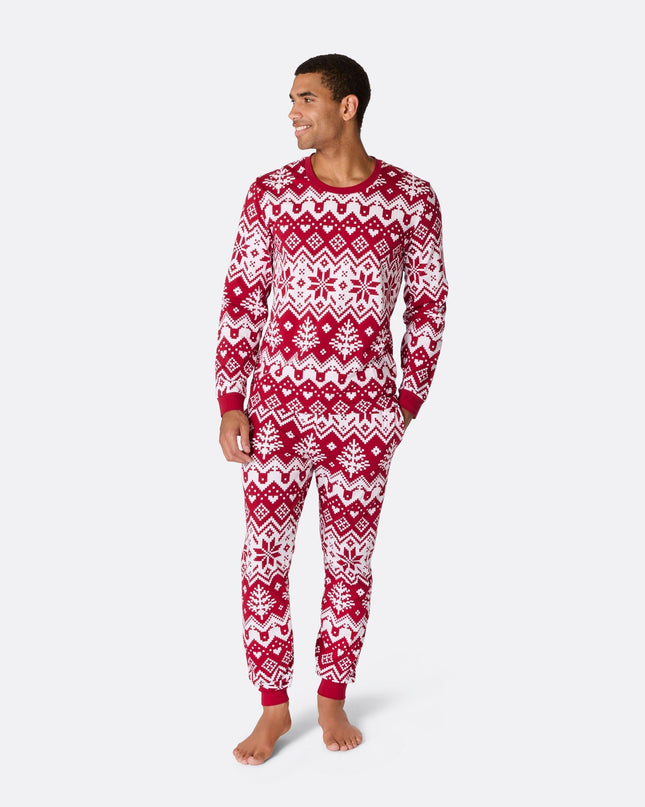 Men's Red Christmas Knit Christmas Pyjamas