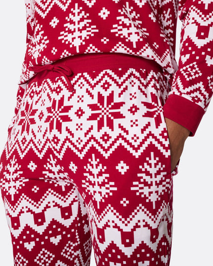 Men's Red Christmas Knit Christmas Pyjamas