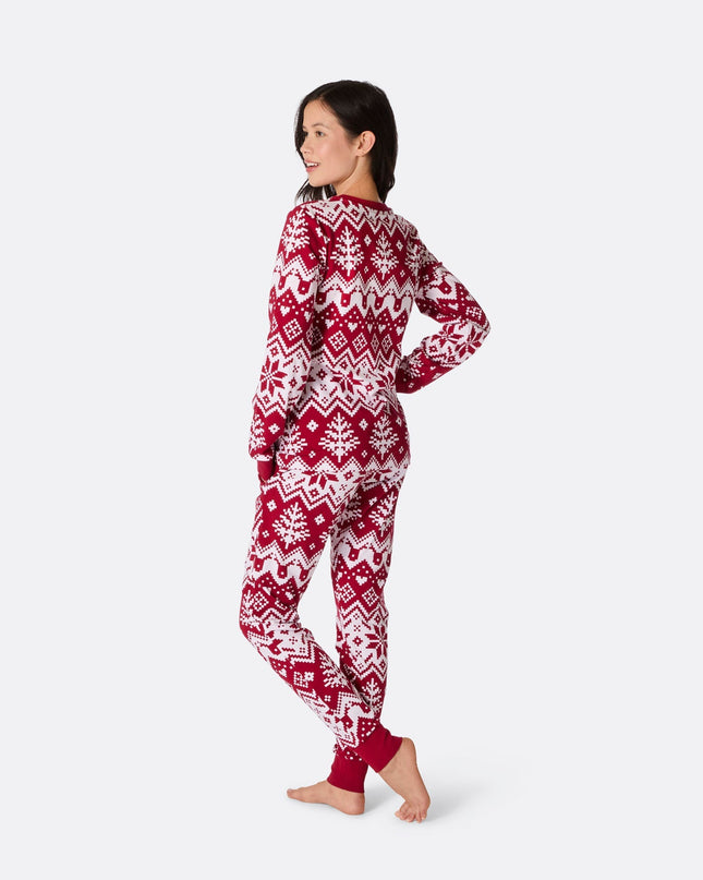 Women's Red Christmas Knit Christmas Pyjamas