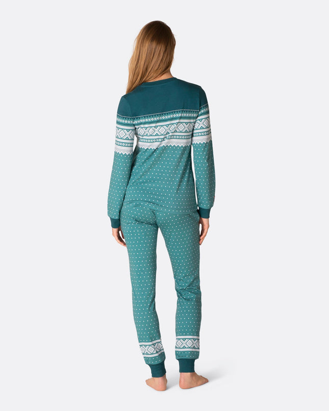 Marius Grønn Pysj Dame - Women's Christmas Pajamas for the Holidays