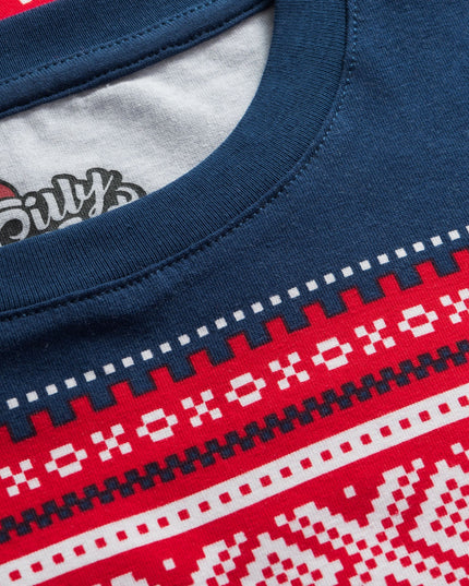 Marius Røde Familie Pyjamas - Perfekt til Feriesammenkomster