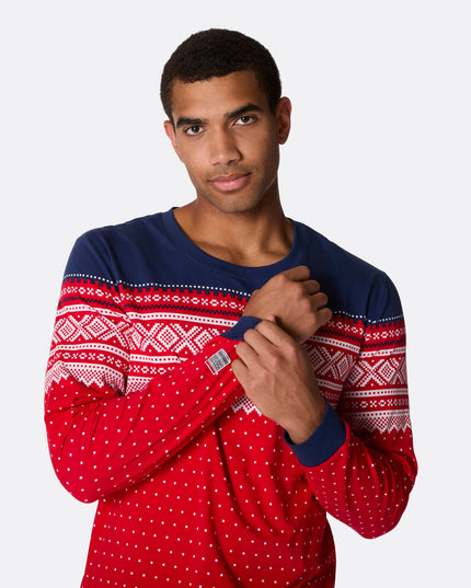 Marius Red Pajamas for Men - Holiday and Everyday Comfort