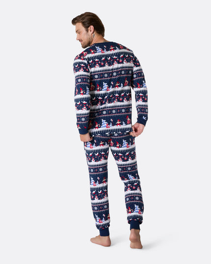 Mænds Julelandskab Pyjamas til Julekomfort