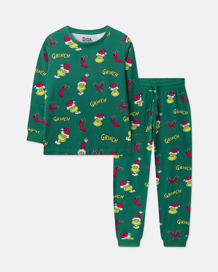 Børns Grinch julepyjamas til ferieballade