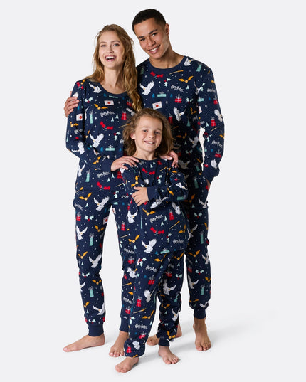 Blå Harry Potter Familie Pyjamas