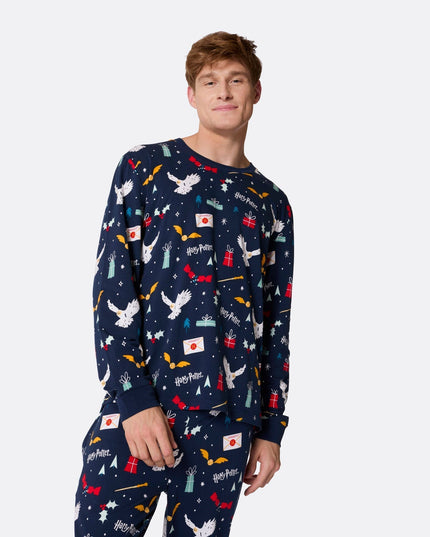 Blå Harry Potter Familie Pyjamas