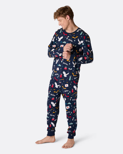 Blå Harry Potter Familie Pyjamas