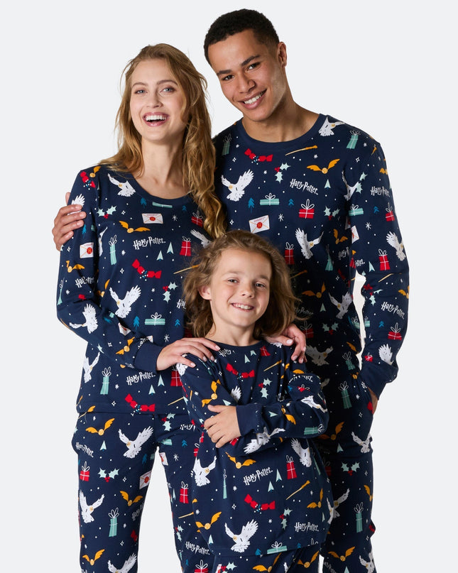 Blue Harry Potter Family Pajamas | Magical Holiday Sleep Set