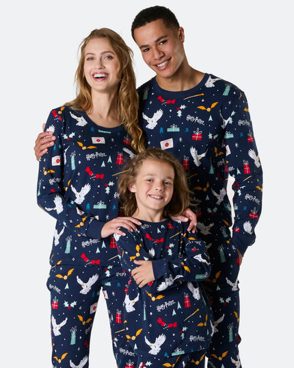 Blå Harry Potter Familie Pyjamas