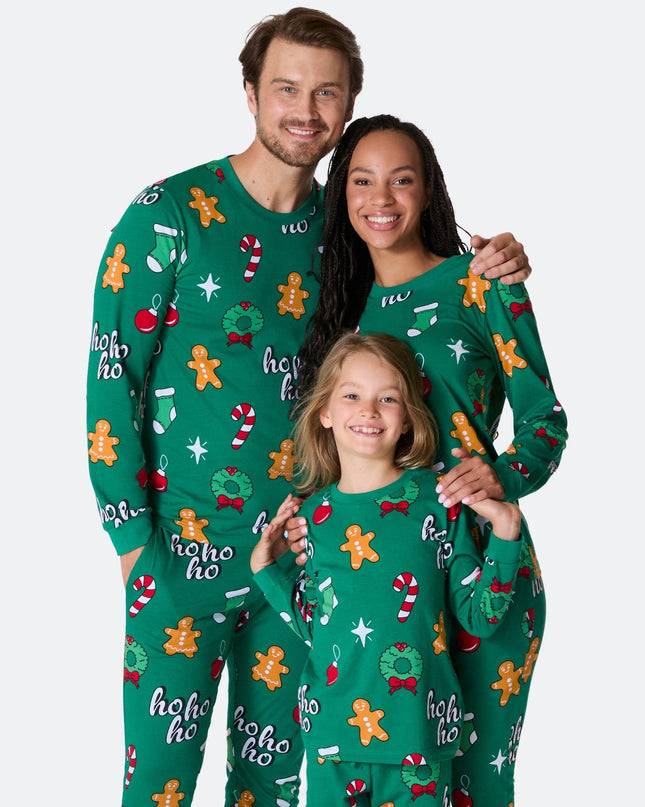 Grøn Hohoho Familie Pyjamas