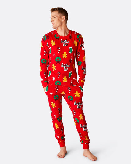 Men's Red Hohoho Christmas Pyjamas