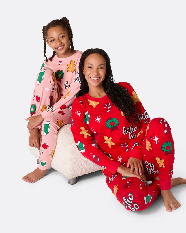 Women's Red Hohoho Christmas Pyjamas