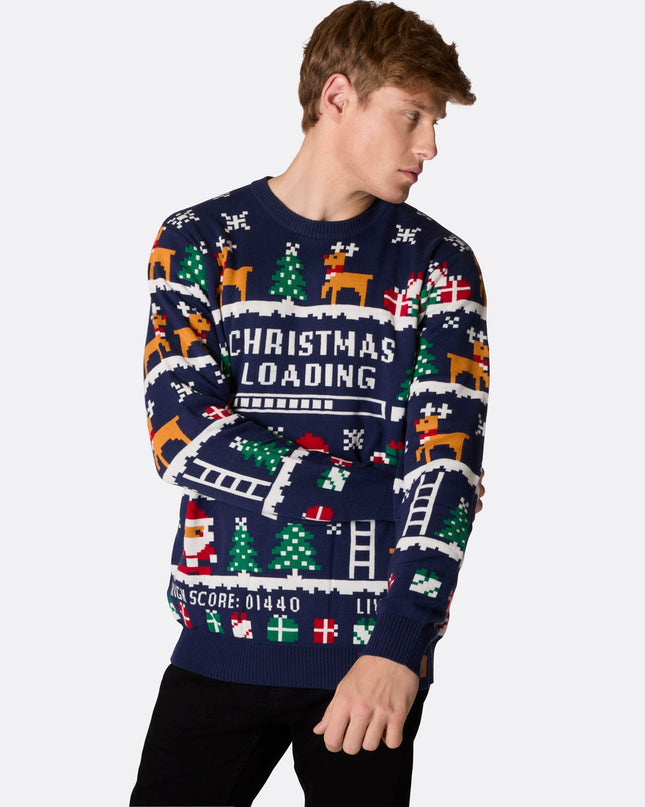 Men's Retro Video Game Christmas Sweater