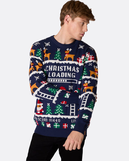Men's Retro Video Game Christmas Sweater