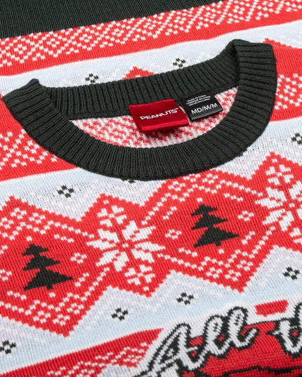 Peanuts House All the Trimmings Ugly Christmas Sweater