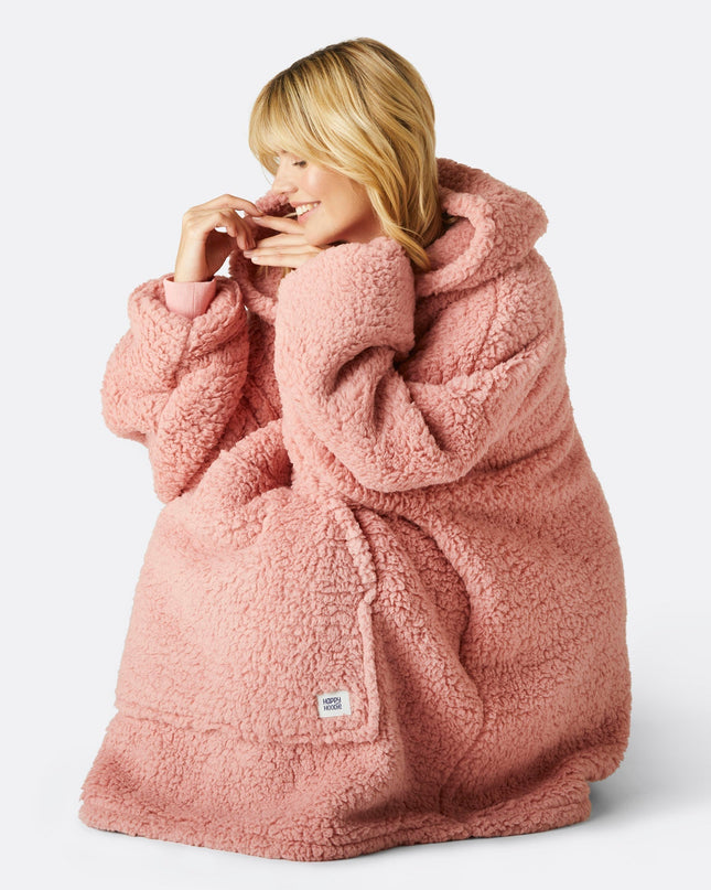 Pink Sherpa HappyHoodie