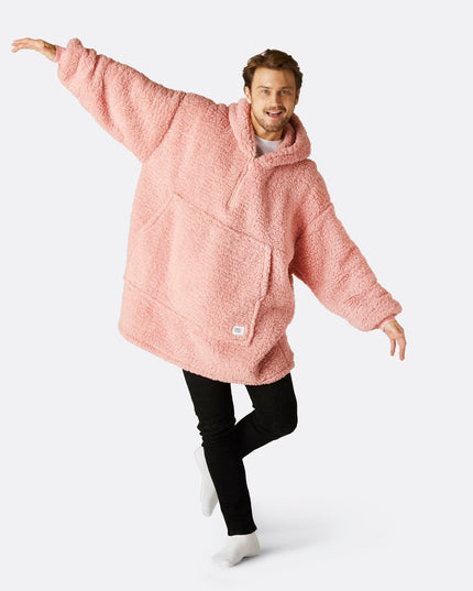 HappyHoodie Pink Sherpa til Voksne - Bedst Sælgende Komfort