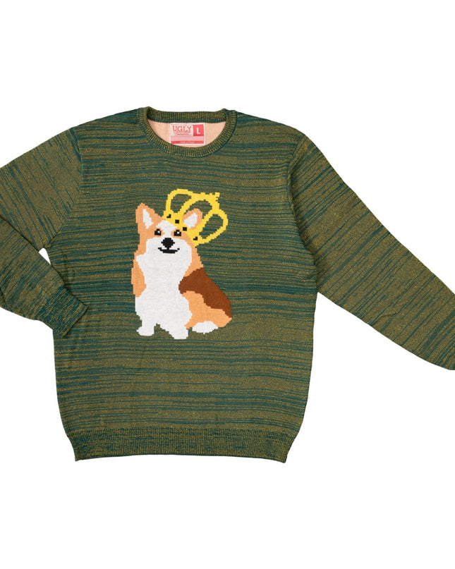 Queen Corgi Dog Lovers Ugly Christmas Sweater
