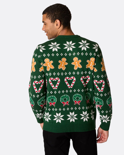 Men's Family Green Christmas Sweater