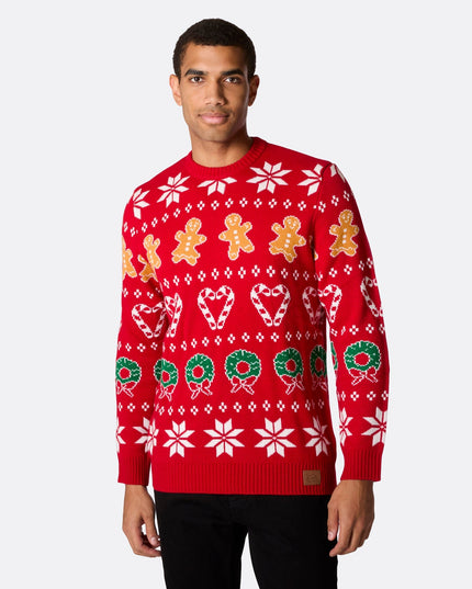 Men's Family Red Christmas Sweater
