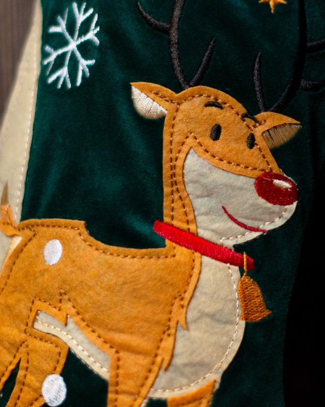 Reindeer Matching Family Christmas Stocking